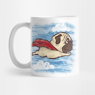 Flying Pug dog Mug